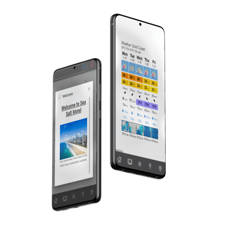 Orana Stay welcome and built-in weather function